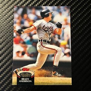 BRADY ANDERSON 1992 TOPPS STADIUM CLUB  #303 BALTIMORE ORIOLES TRADING CARD